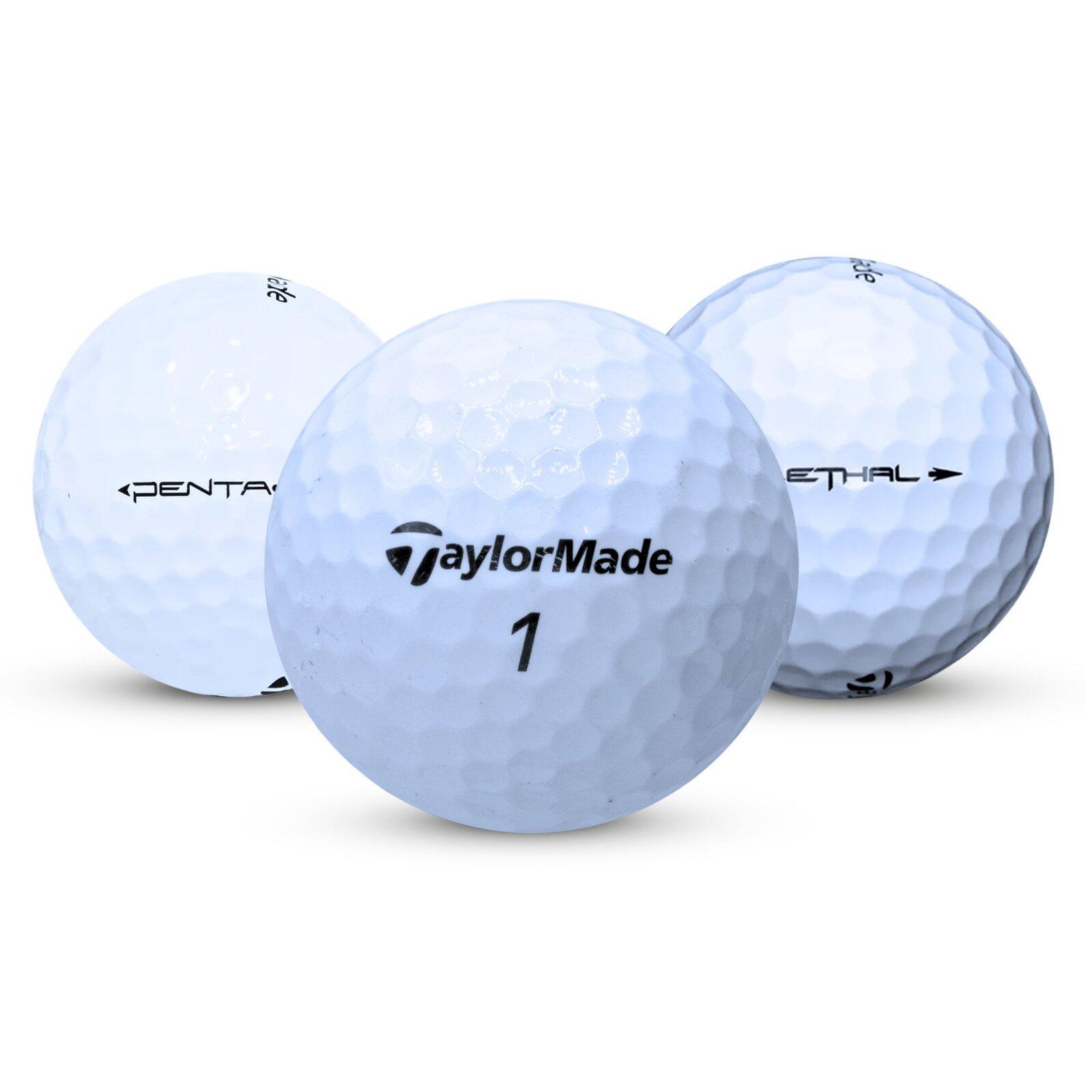 Segunda Vida - 25 Bolas de Golf Taylormade Penta / Lethal -A- Excelente estado 2/3