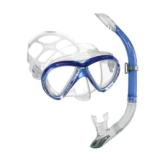 Combo Snorkeling Adulte Marea Masque Silicone EZ Adjust Tuba Semi-Dry
