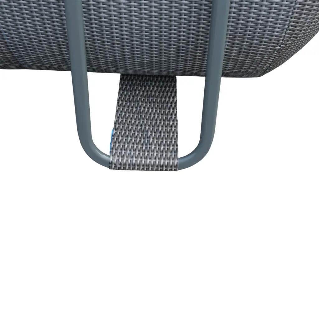 Avenli Frame Plus medenceszett téglalap alakú szürke rattan minta 540x250x100cm 3/4
