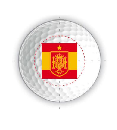 Bolas de golfe Callaway New Supersoft 2025 Edição Escudo Futebol Espanha 2/4