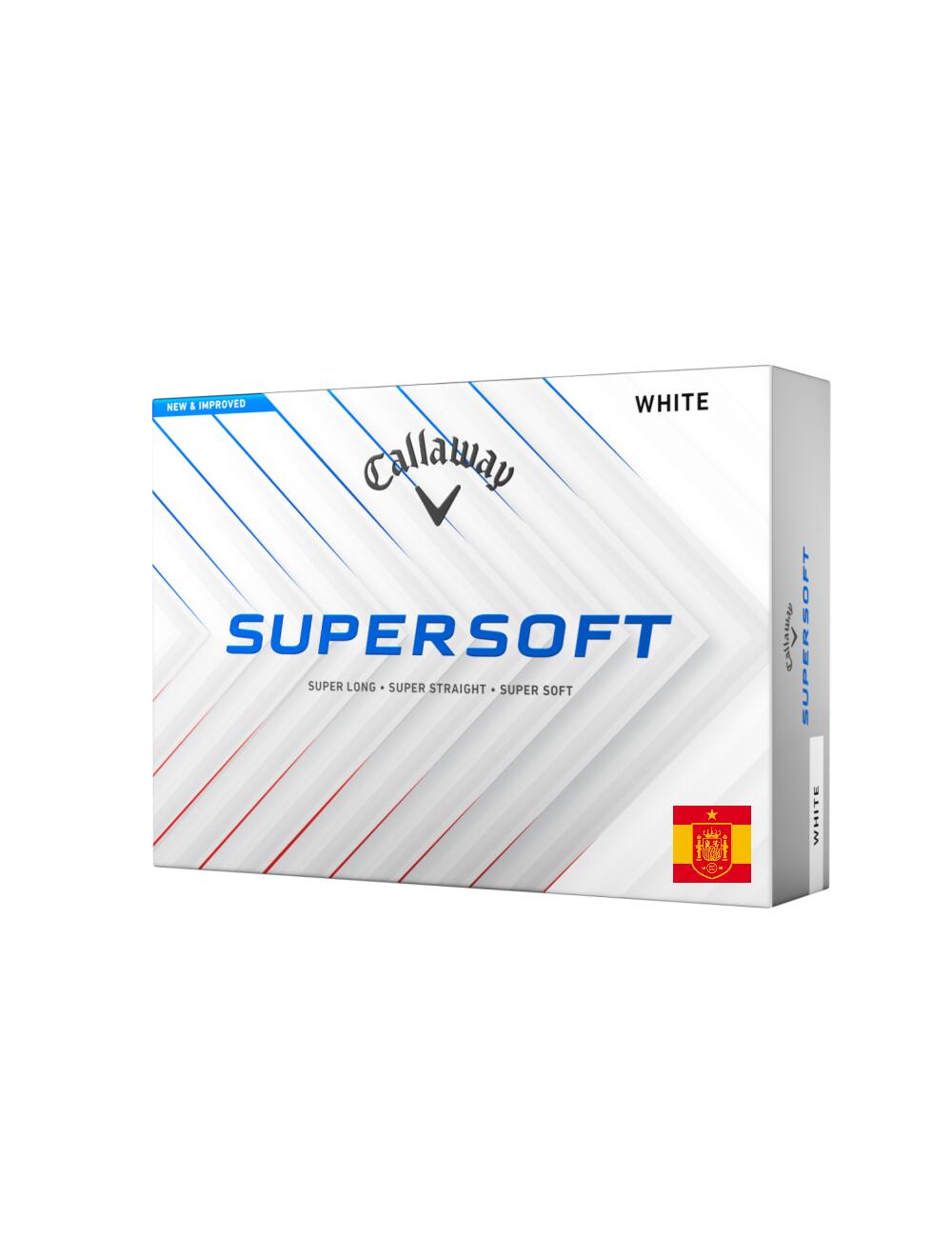 Bolas de golfe Callaway New Supersoft 2025 Edição Escudo Futebol Espanha 1/4