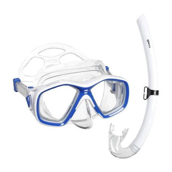 Combo Snorkeling Enfant 8-14 ans Tapu Jr Masque Double Verre Tuba Junior