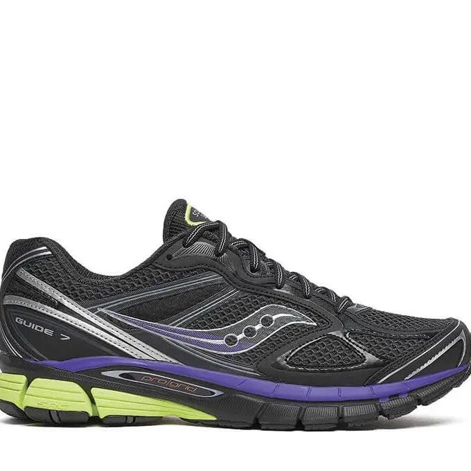 Saucony ProGrid Guide 7 Black - Men's Sport Walking Shoes