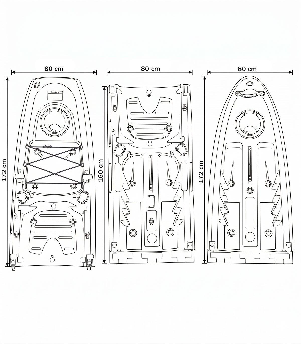 Falco Combo Doble Kayak Modular Kol Outdoor 7/7