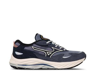 Mizuno wave rider beta blauwe graniet/salute/odyssey grijs