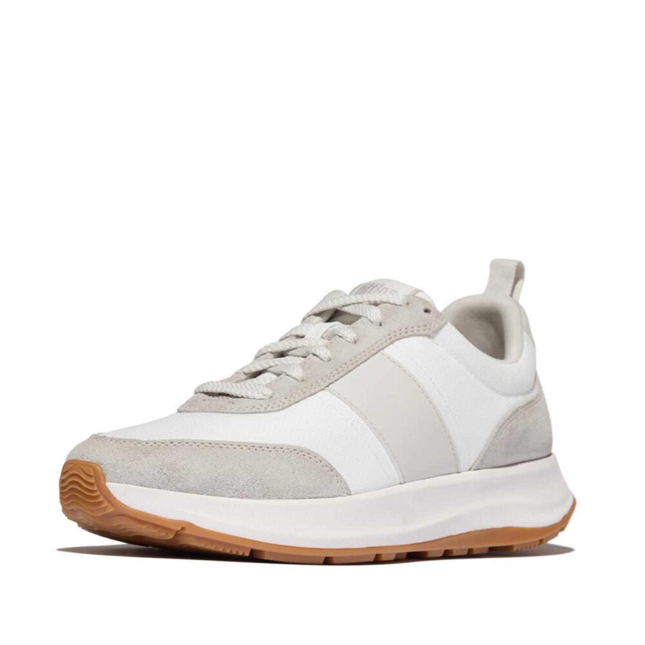 FITFLOP FitFlop F-Mode Flow Mens Suede-Mix Sneakers  URBAN WIT/KLEIGRIJS 43 5/7