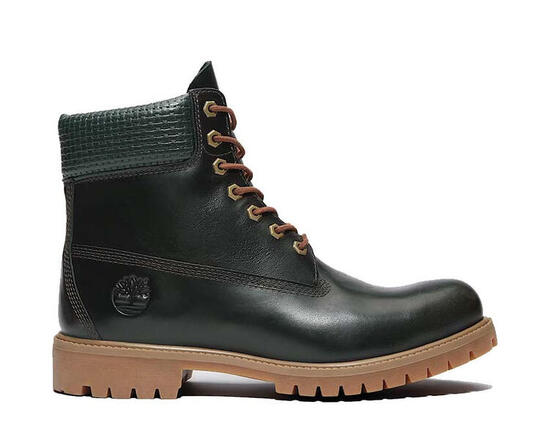 Timberland Premium 6 Inch Waterproof Boot Dark Green Full Grain