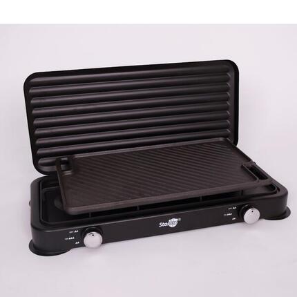Réchaud Camping Double Gaz Portable 2 Feux Réglables Compact