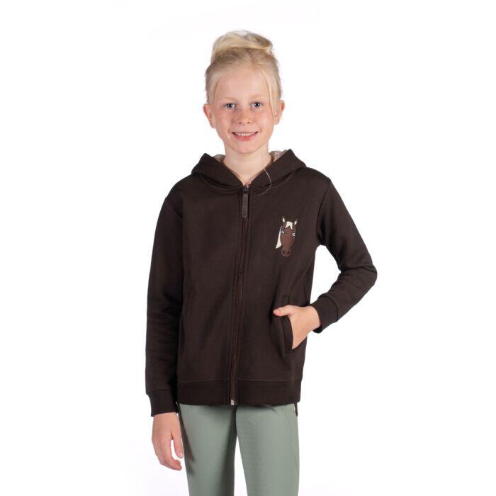 SWEAT JACKET MIA JUNIOR DARK BROWN 2/2