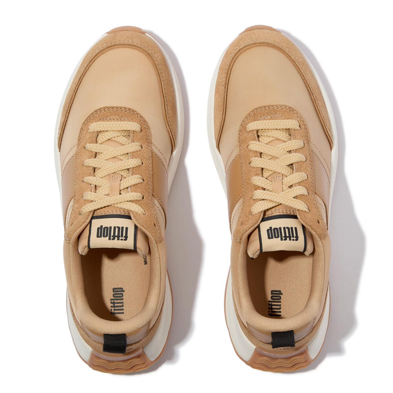 FITFLOP FitFlop F-Mode Flow Sneaker - Nylon & Suede Mix  KAMELMIX 39 5/7