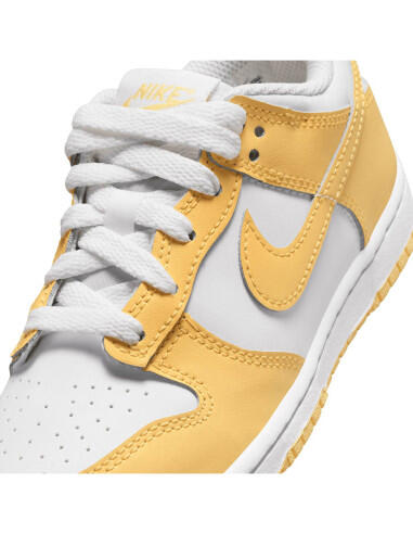 Nike PS Dunk Low - White / Soft Yellow / White 4/5