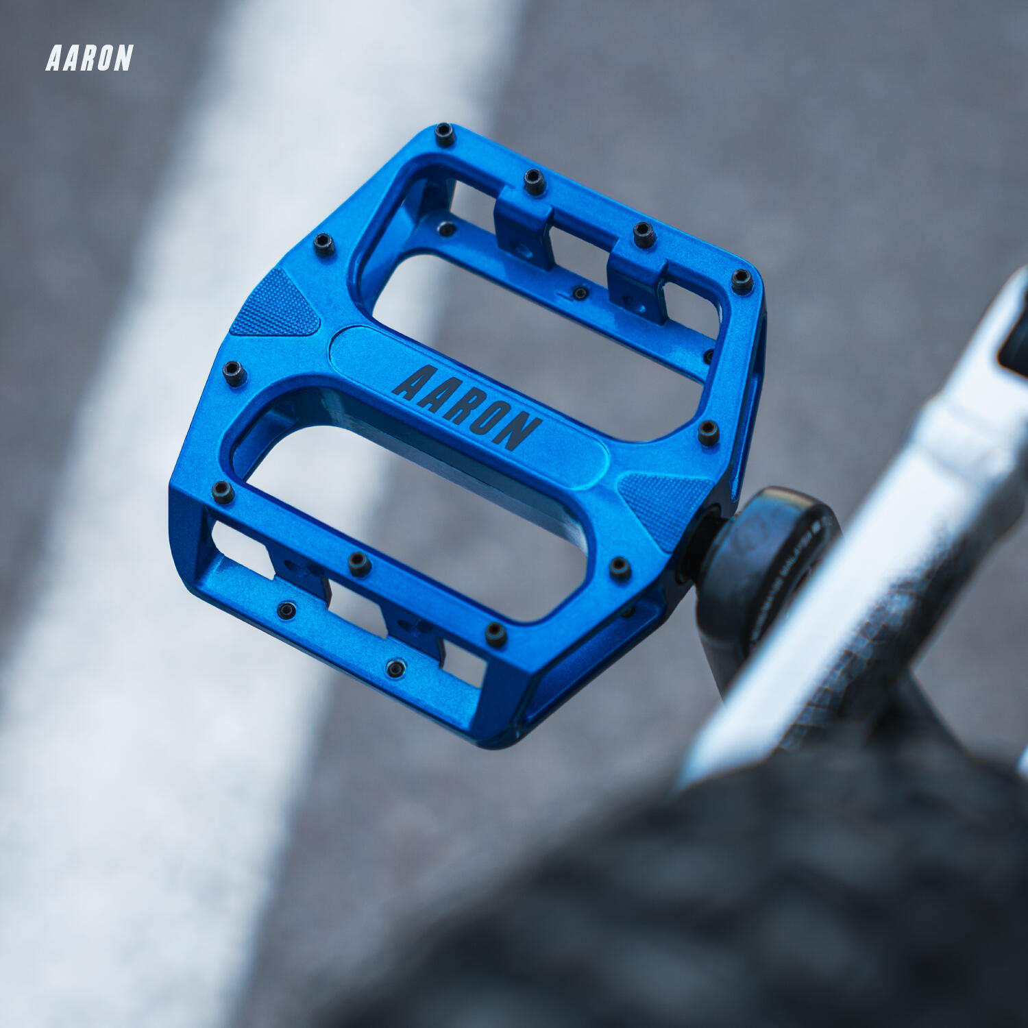 Rock MTB Pedale Aluminium, CroMo-Achse, 11 Pins - Blau 6/7