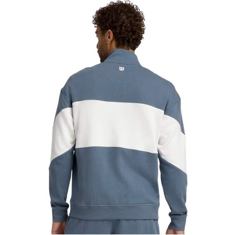 Moletom Wilson Parkside com Meio Zíper Teal Cinza 3/5
