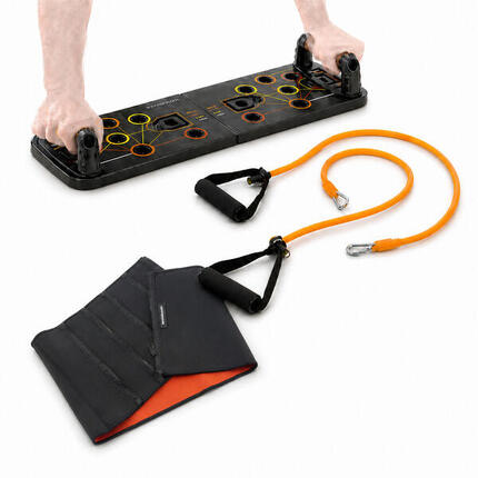 Pack planche de pompes avec bandes de résistance et ceinture sauna InnovaGoods