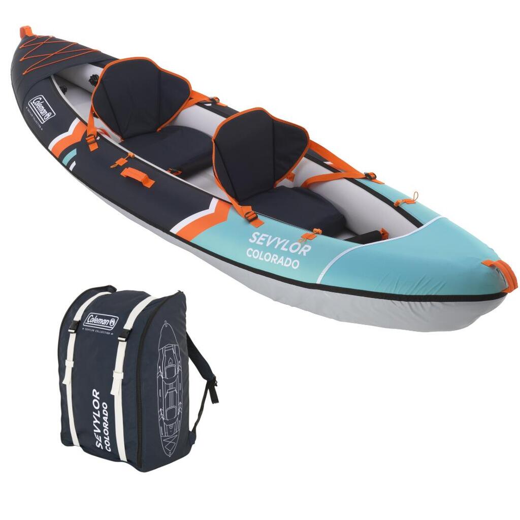 Sevylor Colorado 2P Kit Inflatable 2-Person Kayak with Drop-Stitch Seats
