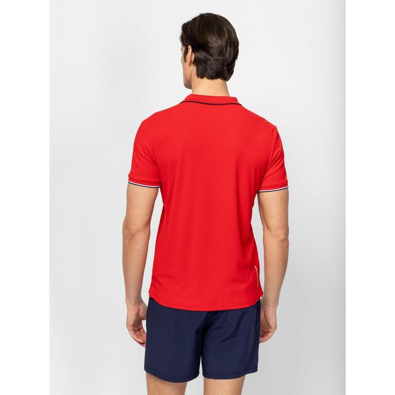 Tricou cu mânecă scurtă, cu guler, pentru bărbați DERMOS26
