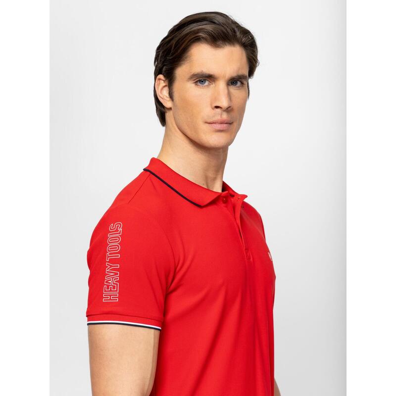 Tricou cu mânecă scurtă, cu guler, pentru bărbați DERMOS26