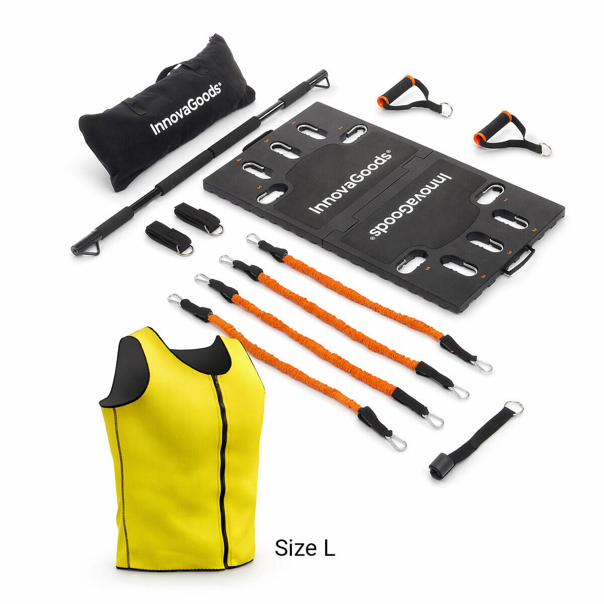 Pack Sistema de Entrenamiento Portátil y Chaleco Deportivo Sauna InnovaGoods 1/5