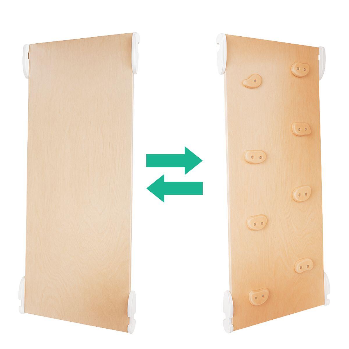 Structure d’escalade Lama – Triangle d’escalade en bois avec toboggan 5/7
