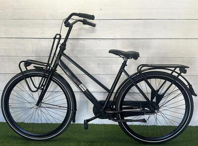 Cortina transport stadsfiets, zwart - 50 cm, 3 versnellingen