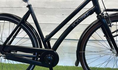 Tweedehands transport stadsfiets, zwart