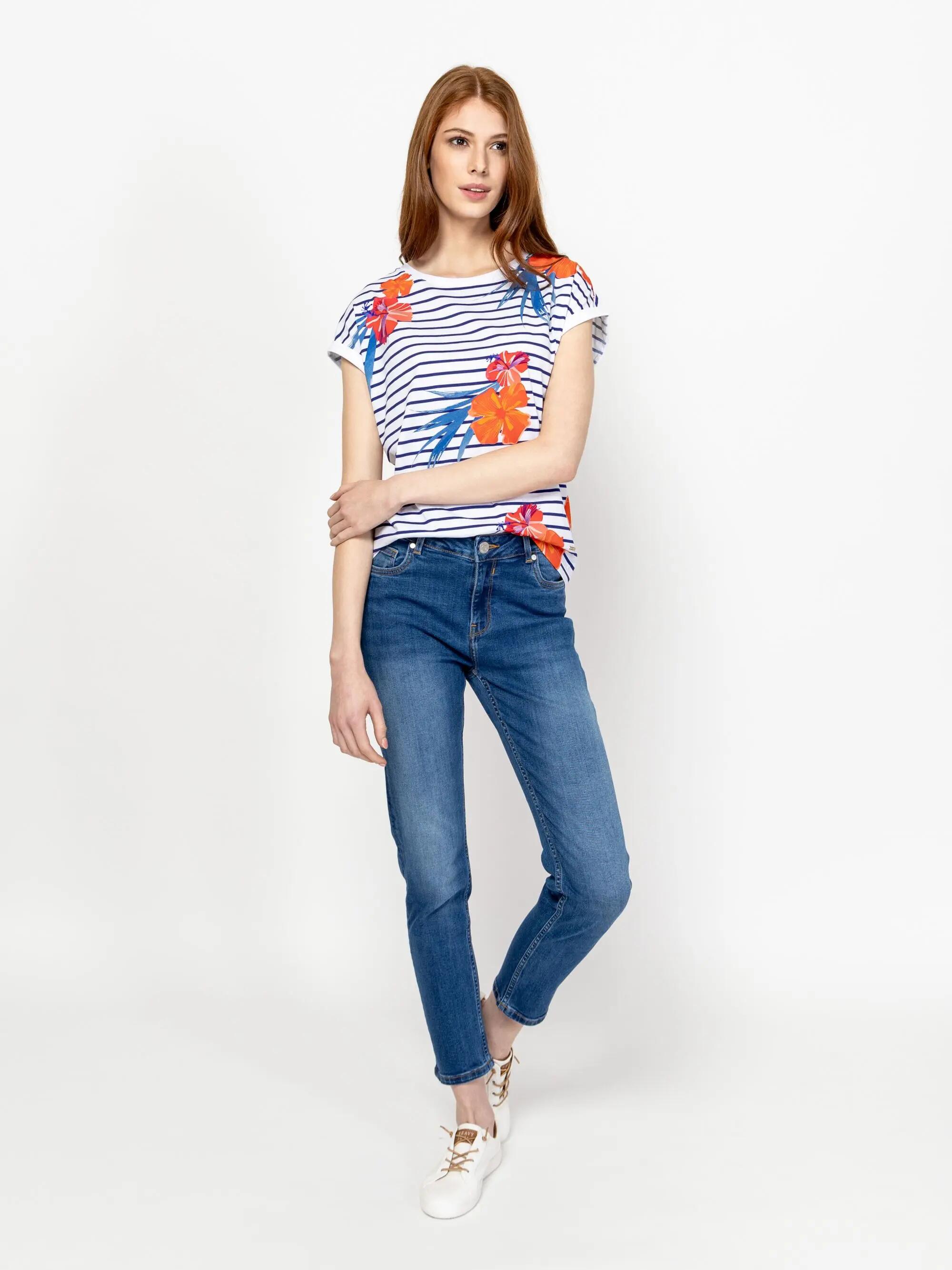 Tricou cu mânecă scurtă pentru femei MIMAYA 4/5