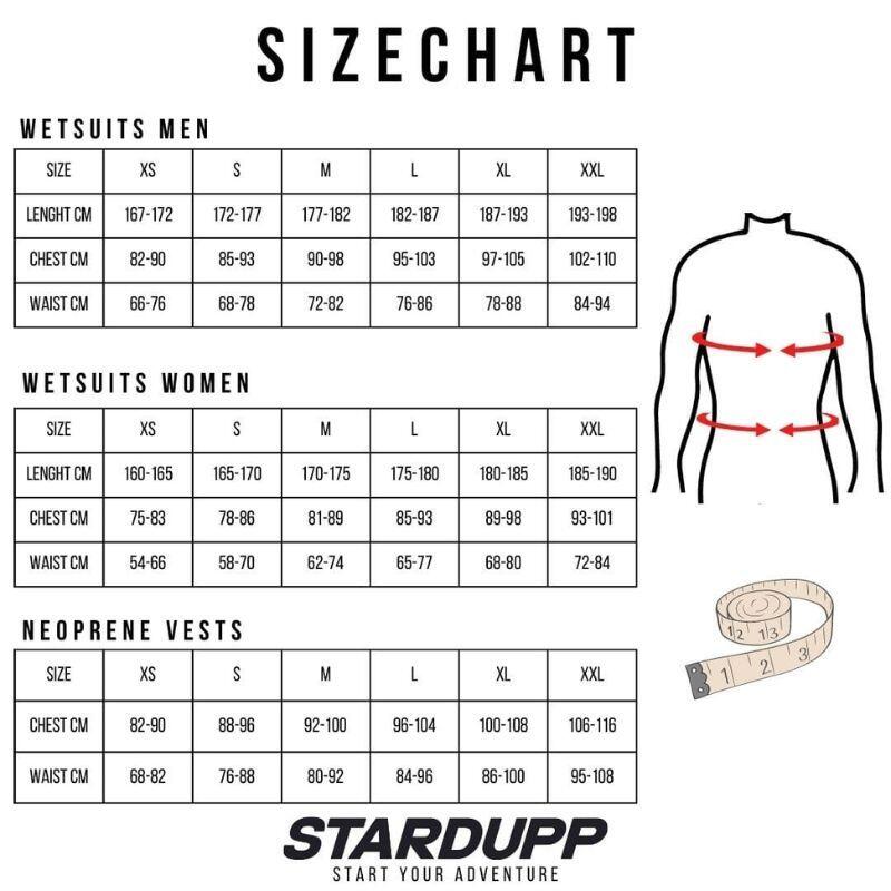 Stardupp unisex blue neoprene vest, impact, size L 2/2