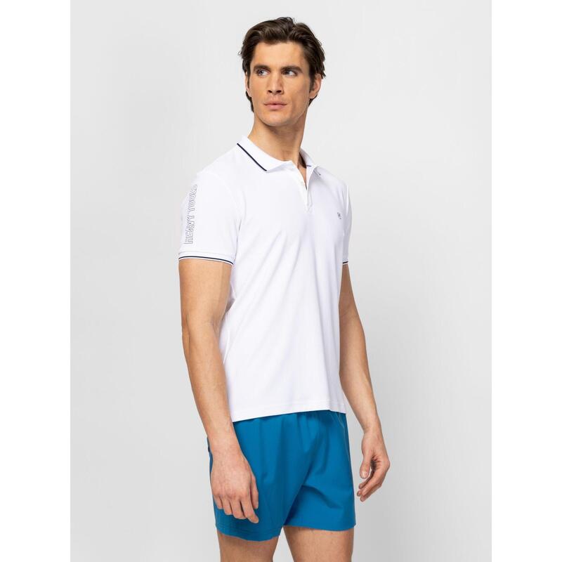 Tricou cu mânecă scurtă, cu guler, pentru bărbați DERMOS26