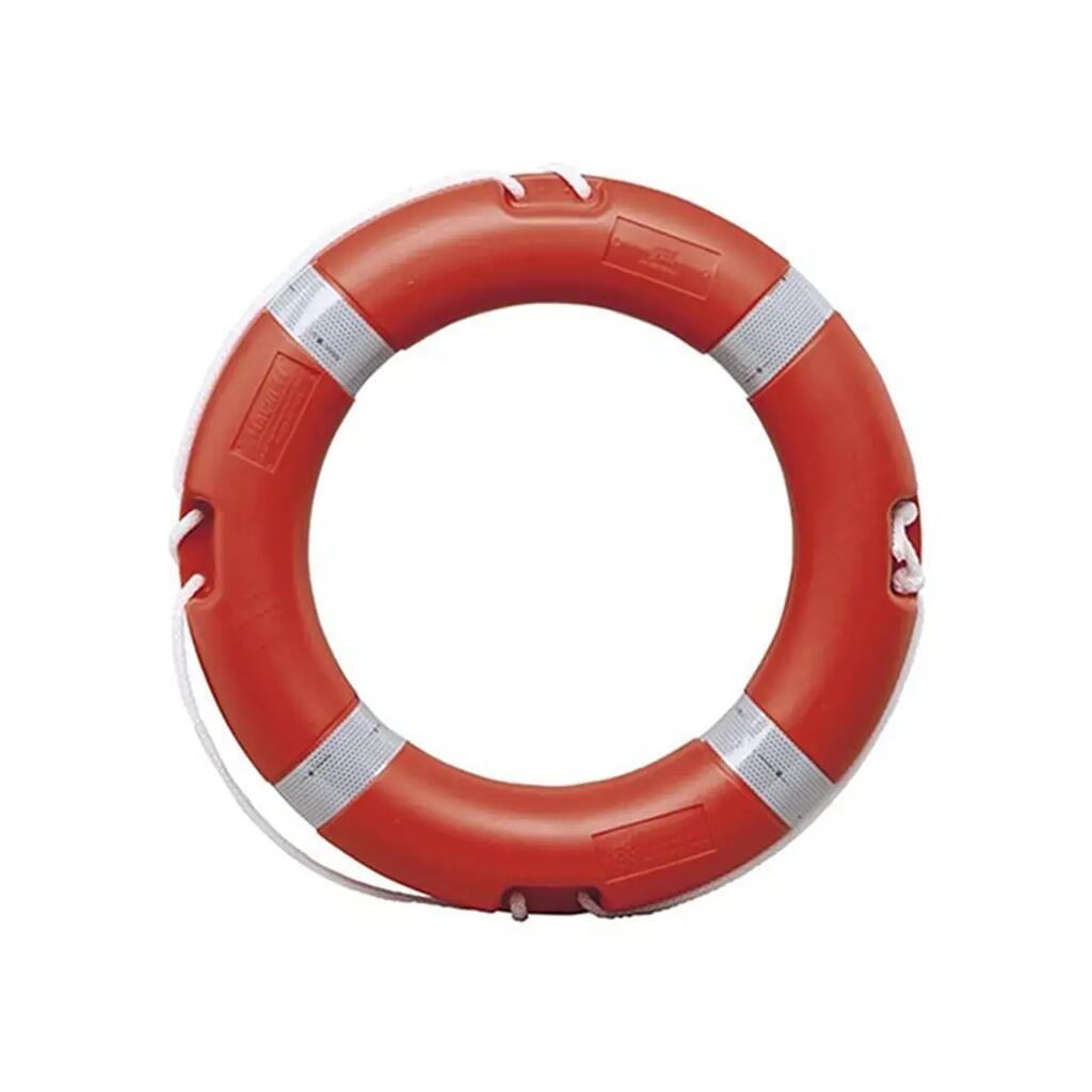 Lifebuoy with safety line