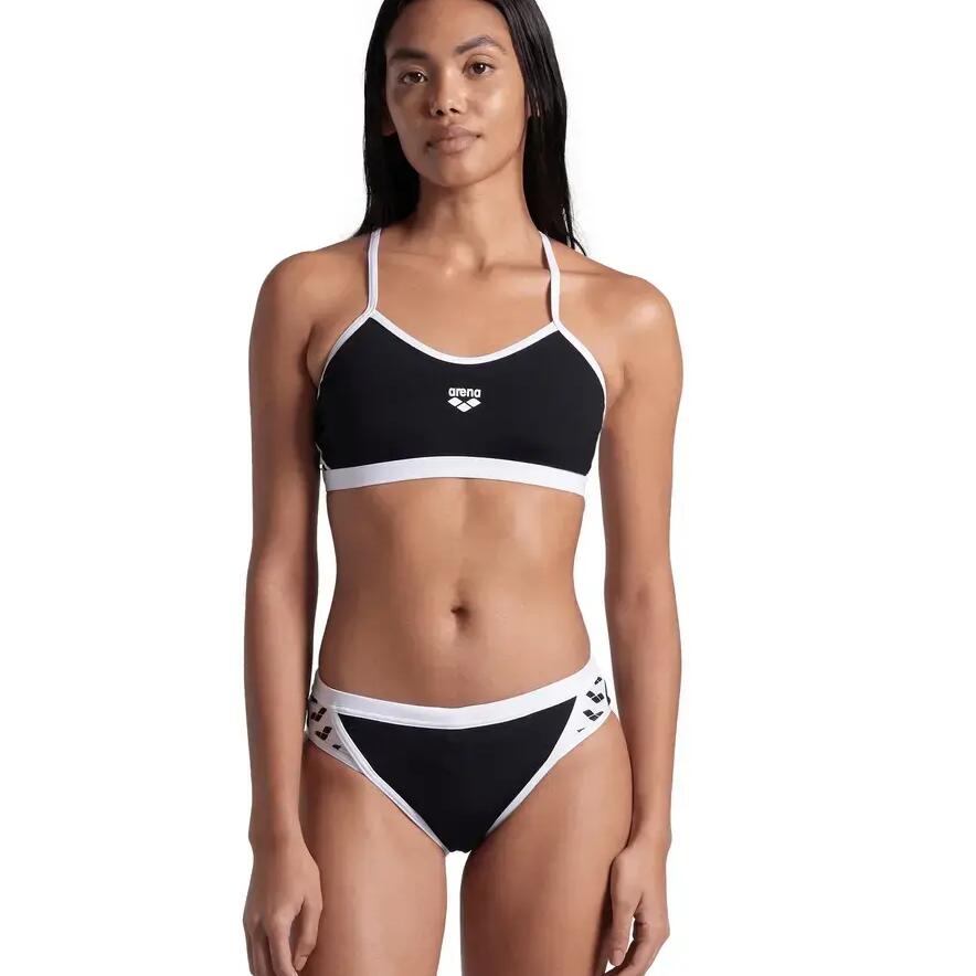 Strój kąpielowy dwuczęściowy damski Arena Icons Bikini Cross Back Solid