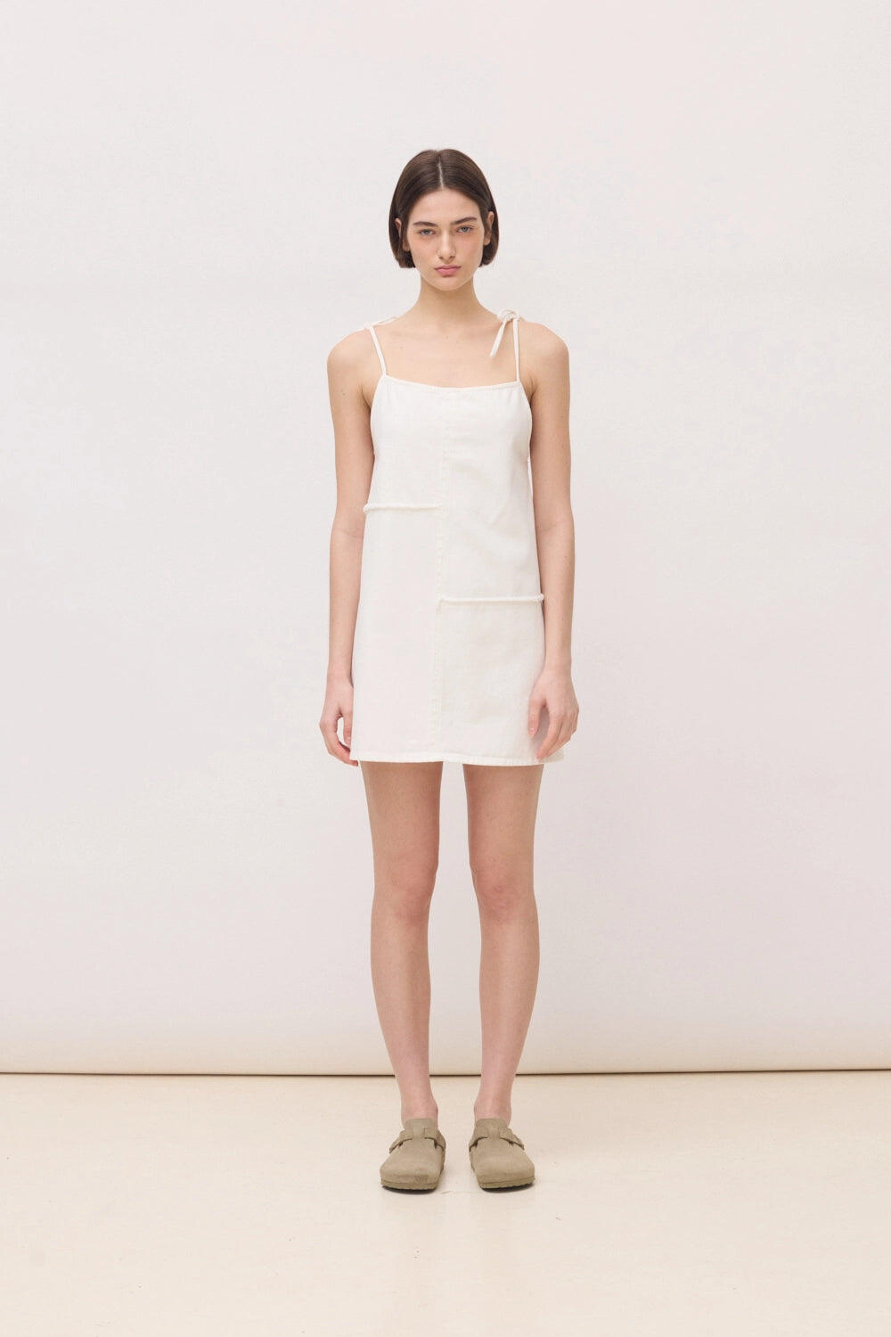 Vestido Corto Mujer Tear Blanco Roto 3/4