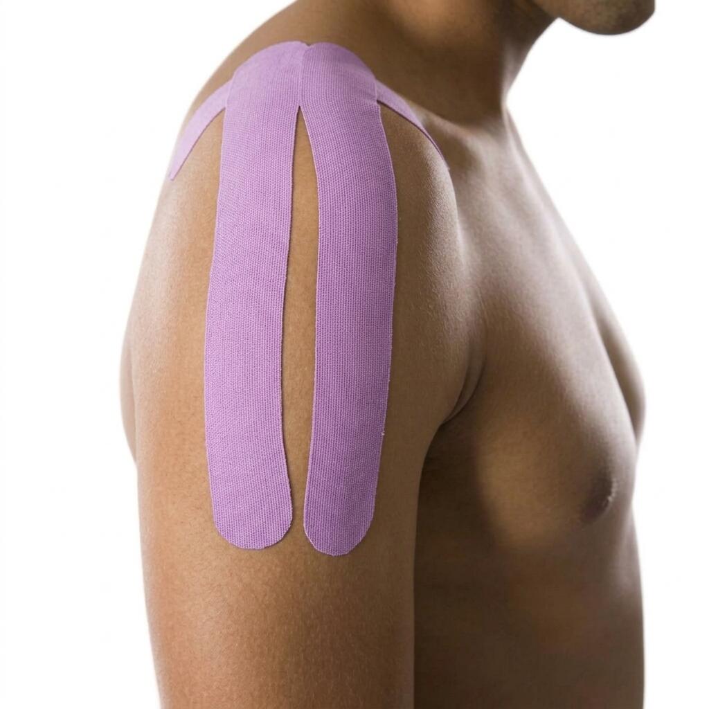 Rotolo Viola Pastello Nastro Taping Strapping Sportivo Kinesiologico 7/7