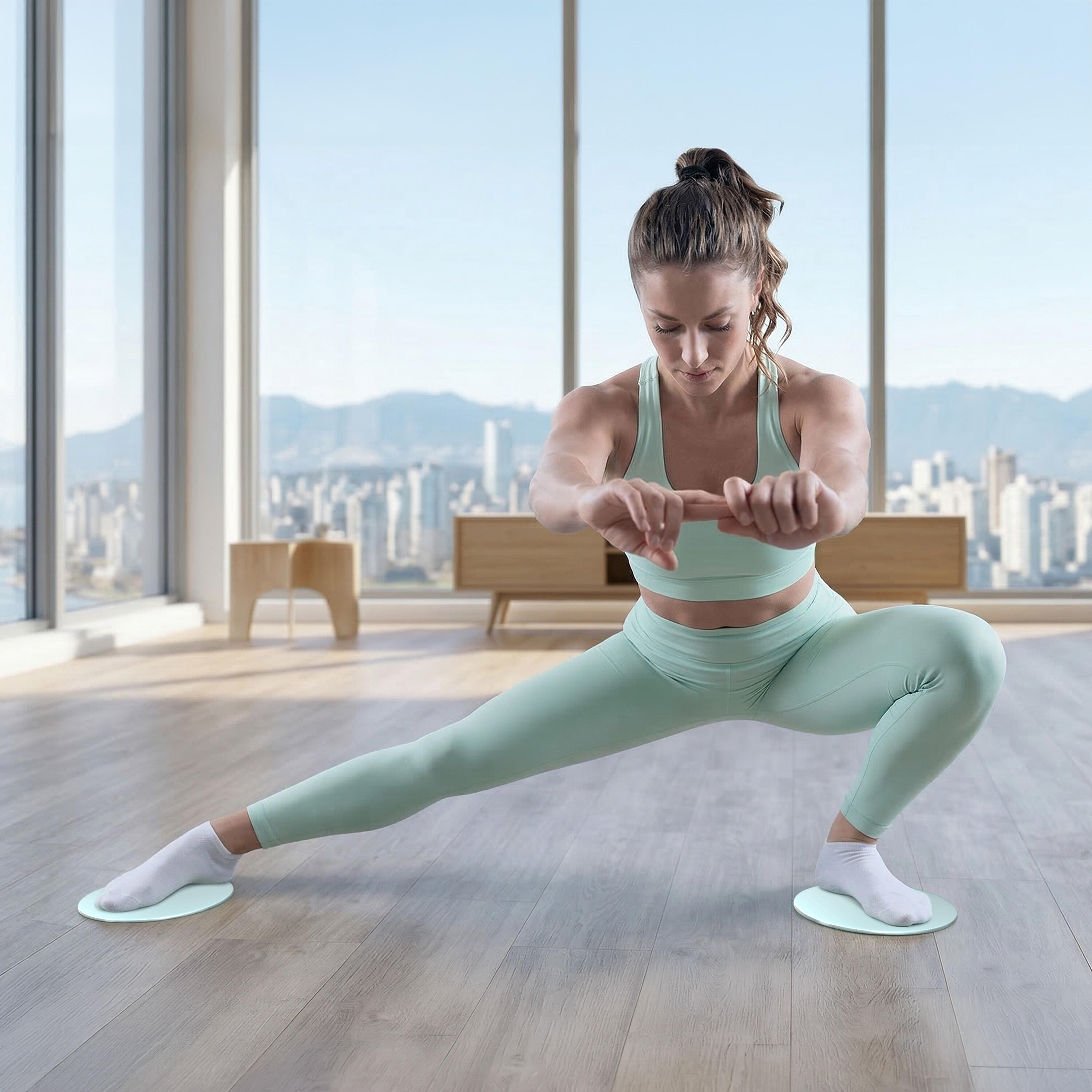 Pilates Slider Set mit doppelseitigen Gleitscheiben für Core und Ganzkörper 7/7