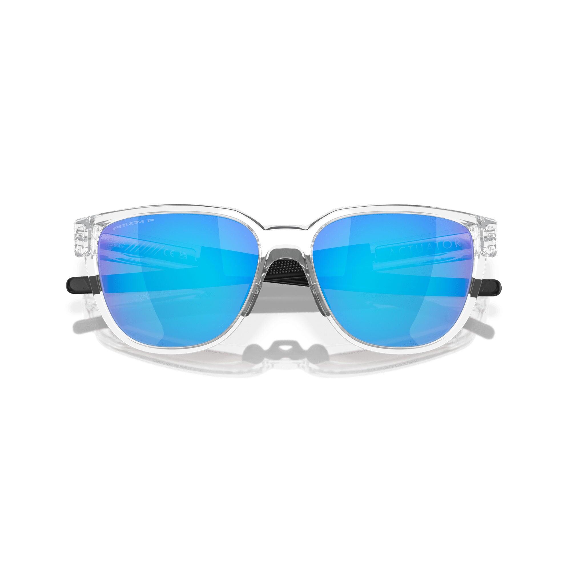 Oakley Actuator Polished Clear/ Prizm Sapphire Polarized 5/7