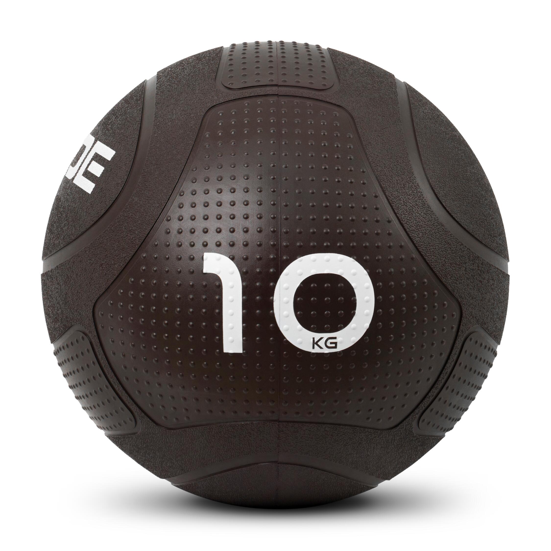 2-IN-1 10KG Medicine & Slam Ball DARK CHOCOLATE - IRONTEC