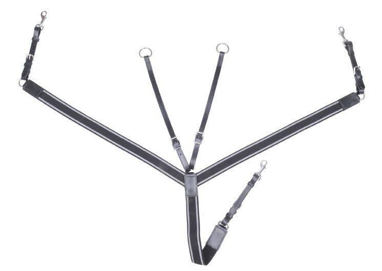 SANGLE DE POITRINE HKM NOIR 1/2