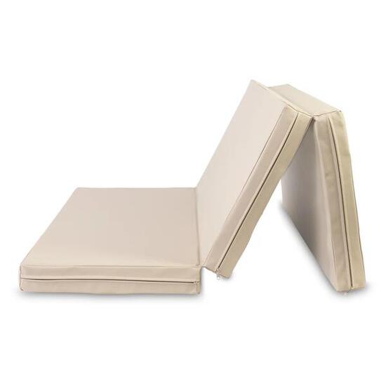 Turnmatte 150 x 100 x 8 cm Fitness beige Weichbodenmatte klappbar Jeflex