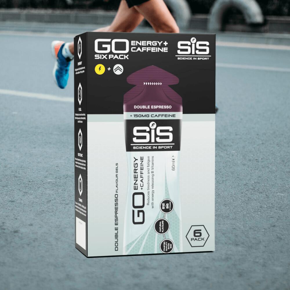 SIS GO Energy + Caffeine Gels (6x60ml) Double Espresso - Energia e resistenza 2/3