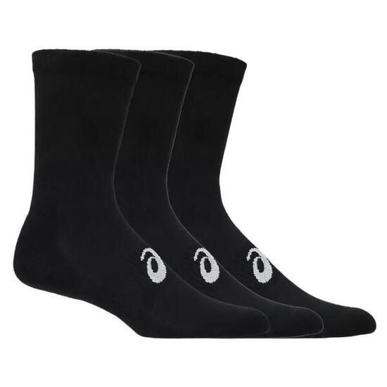 CHAUSSETTES MI-MOLLET LOGO AEG ASICS NOIR (3X)