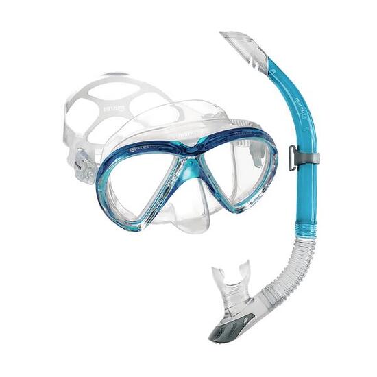 Combo Snorkeling Adulte Marea Masque Silicone EZ Adjust Tuba Semi-Dry