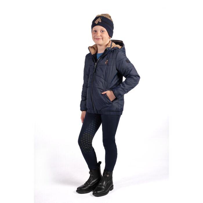 VESTE D'ÉQUITATION HKM MIA BLEU PROFOND JUNIOR 2/2