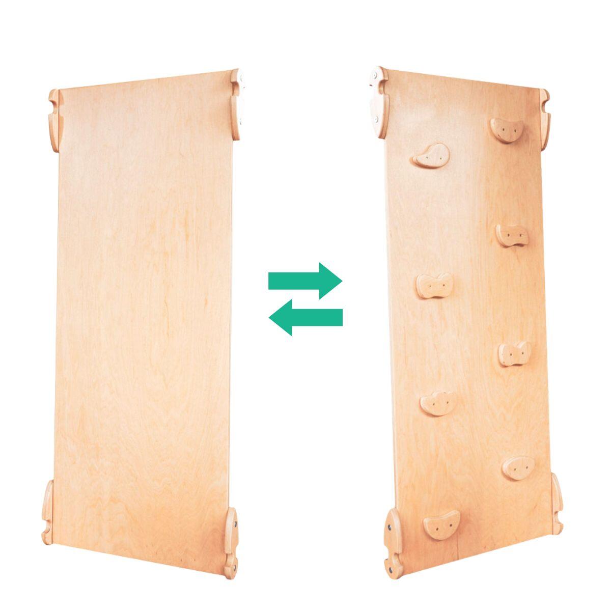 Structure d’escalade Lama – Triangle d’escalade en bois avec toboggan 5/7