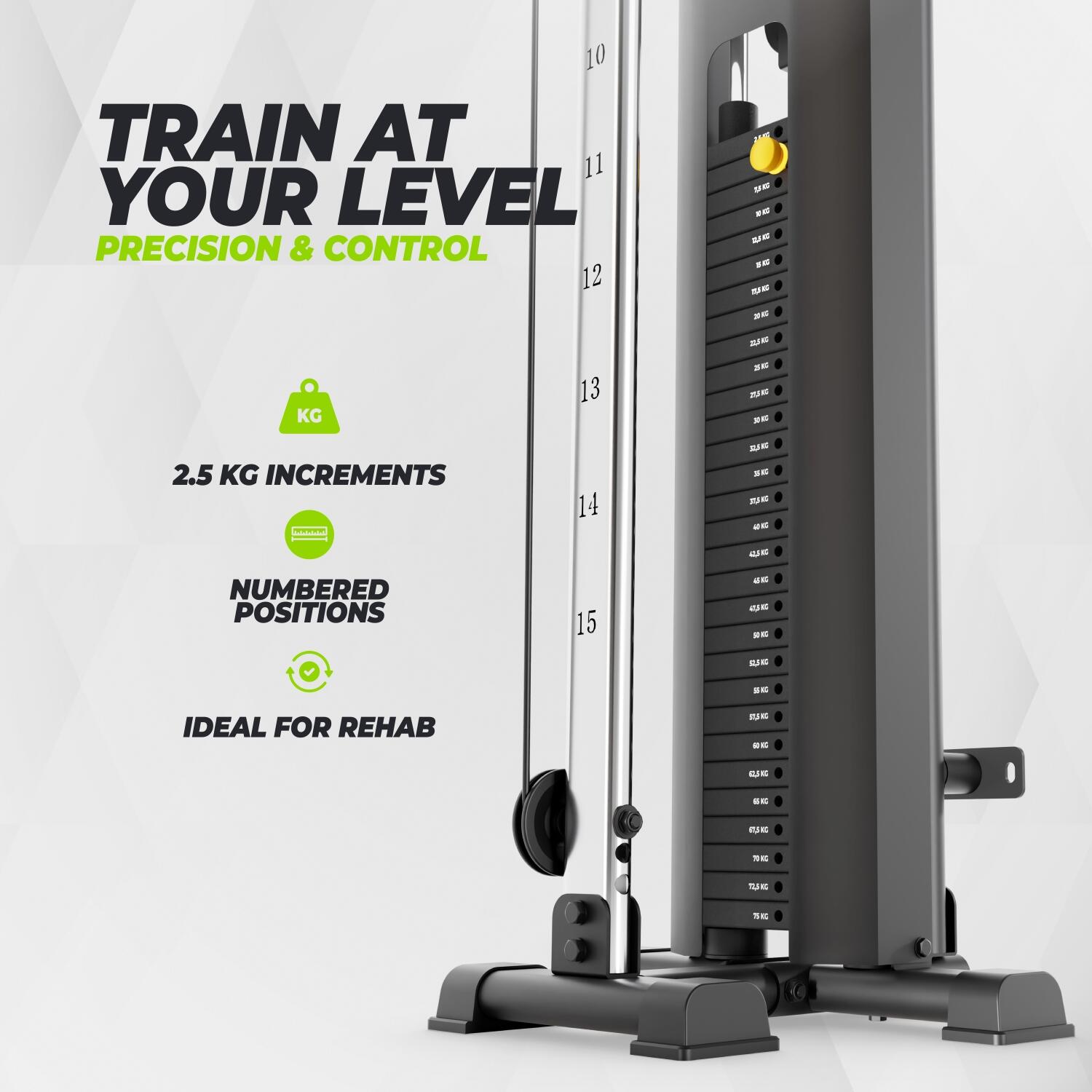 PL100 Single Pulley Station - Kabelstation - 75 kg 3/7