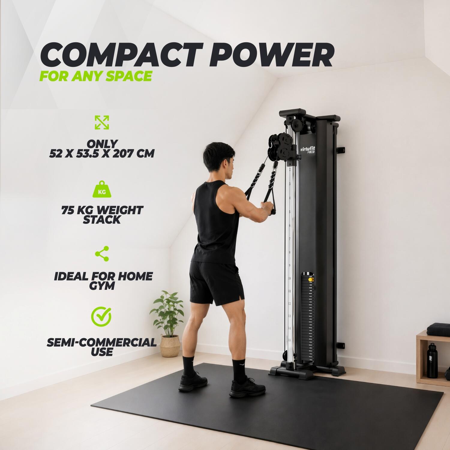 PL100 Single Pulley Station - Kabelstation - 75 kg 2/7