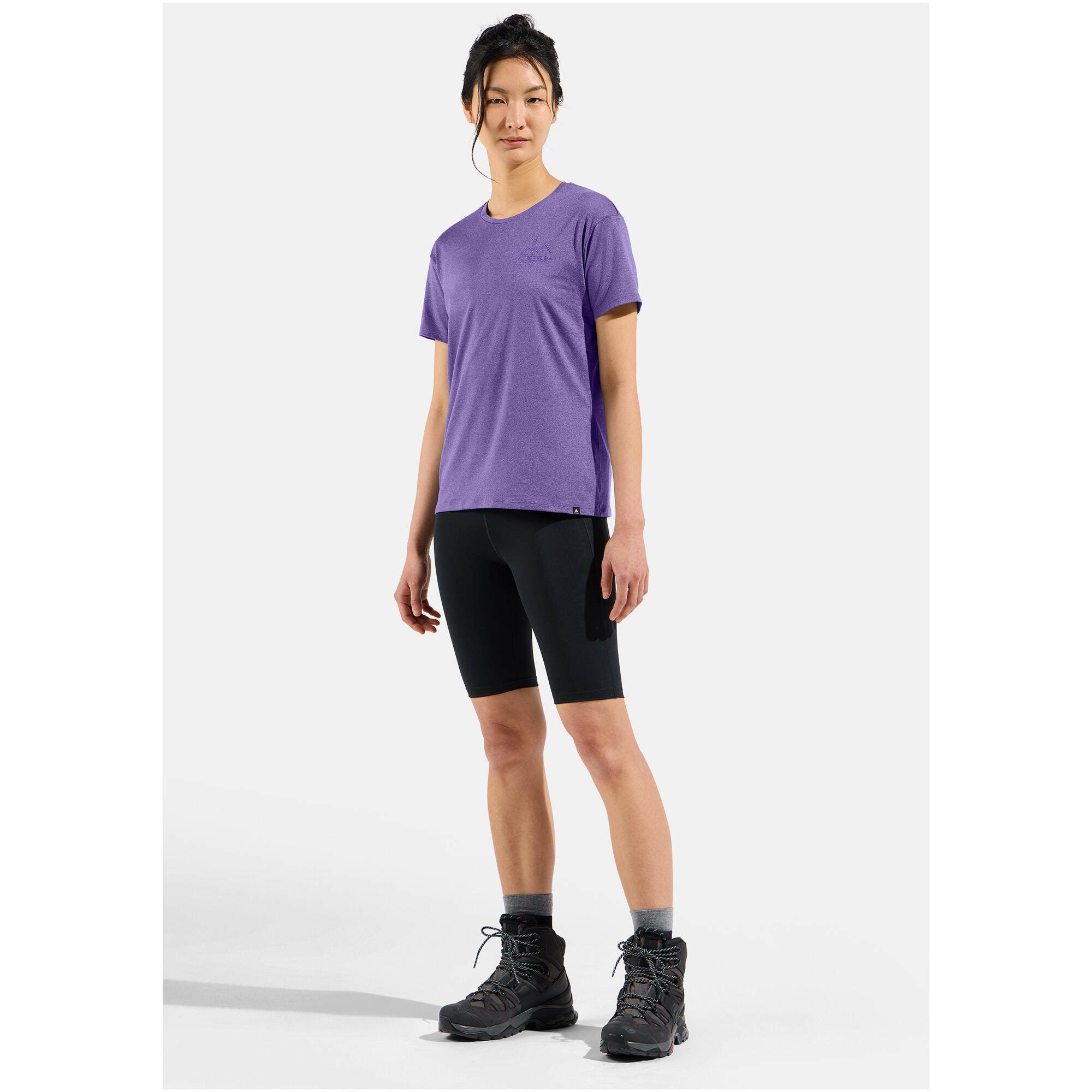 Koszulka damska Odlo ASCENT SUN. SEA. MOUNTAINS. T-shirt crew neck s/s 3/6