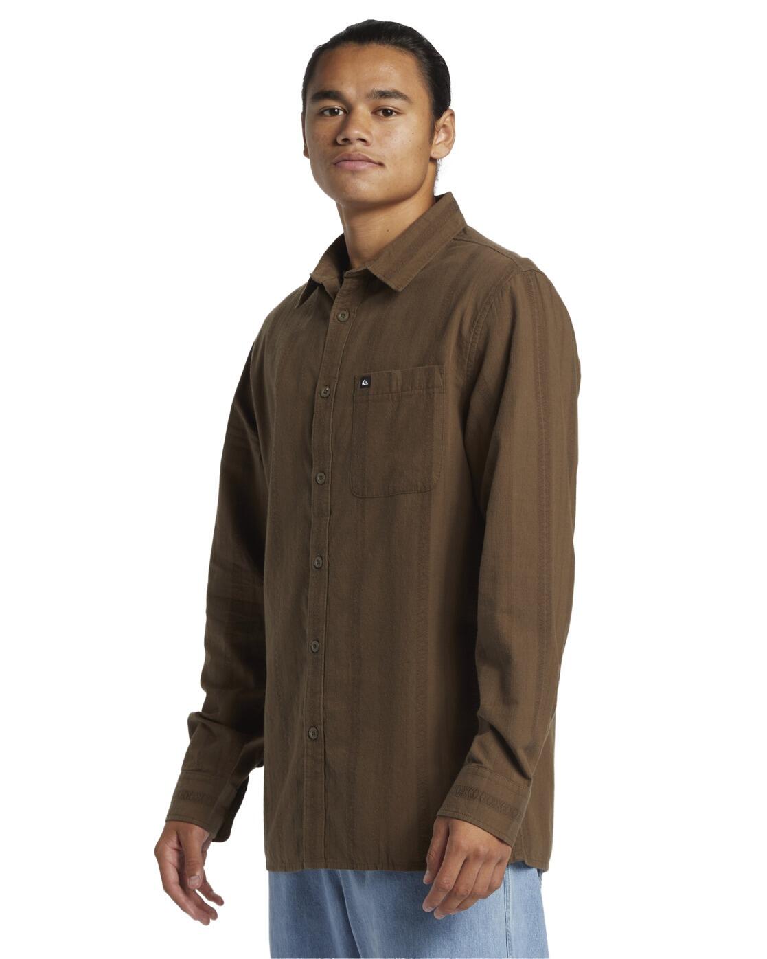 Chemise à manches longues WAVERLY Marron Homme 3/4