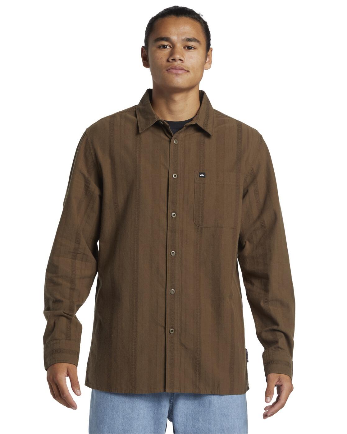 Chemise à manches longues WAVERLY Marron Homme 1/4