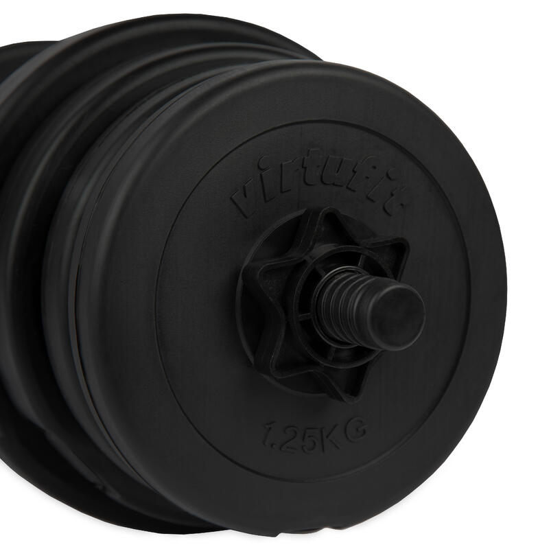 Set Gantere 2 in 1 VirtuFit Ajustabile - 30 kg Vinil