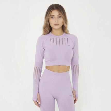 Crop top d'entraînement RUE manches longues