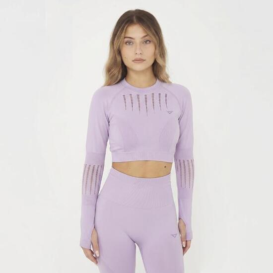 Crop top d'entraînement RUE manches longues